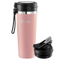 Personal Blender for Shakes and Smoothies with 16Oz Travel Cup and Lid, Juices, Baby Food,