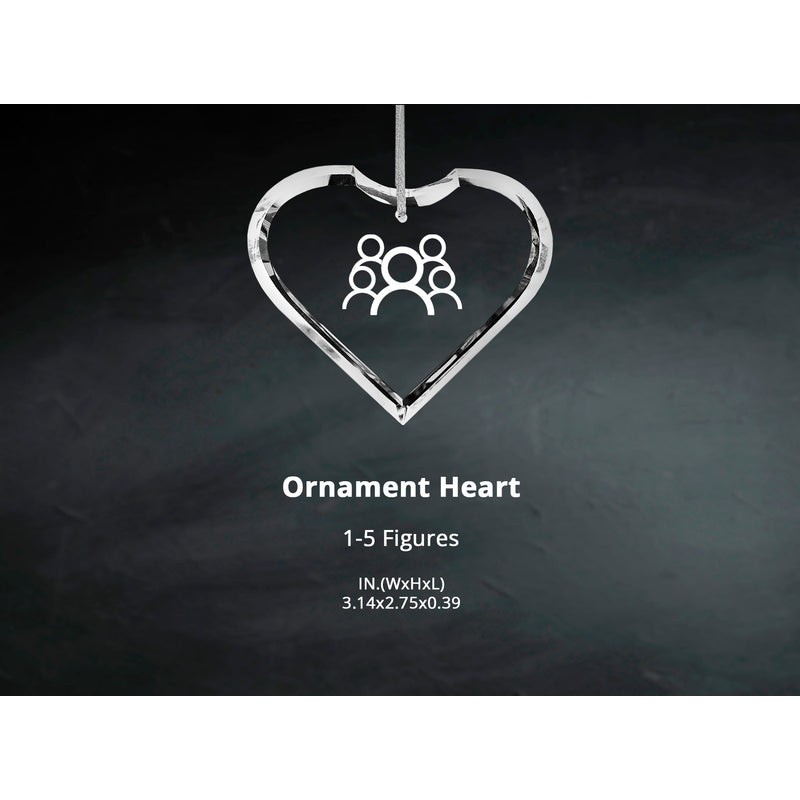 Crystal Ornament - Heart